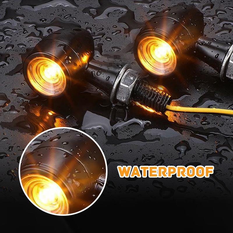 Mini Motorcycle LED Turn Signal Light Flashing Indicator Lamp Clignotant Moto For Honda Cafe Racer 12V 8mm Bullet Turn Signal