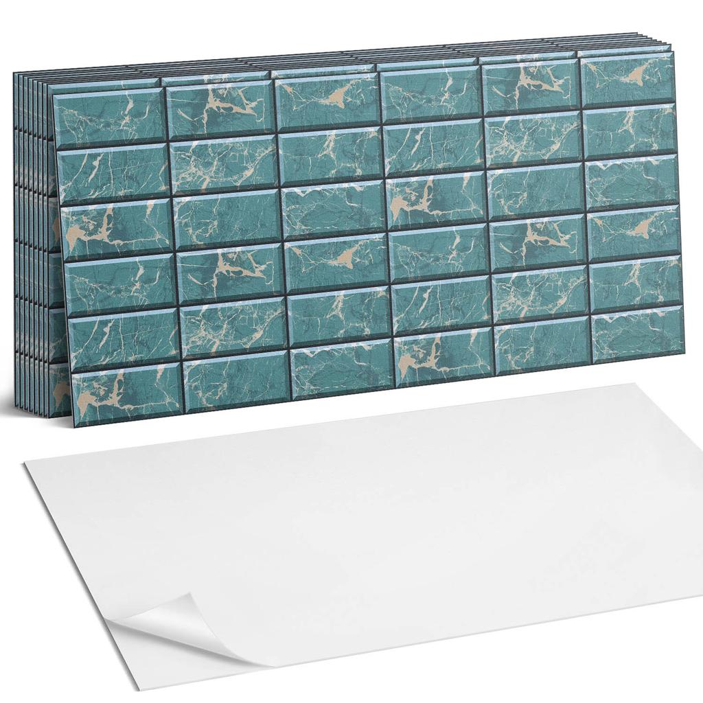 Paczka Kafelków Winylowych Z Wzorem Do Salonu Samoprzylepne Wzór Płytek Marmurowych 10X40X20 Cm