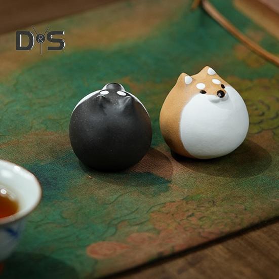 Hunde-Tee-Haustier-Kunsthandwerk, Kungfu-Skulptur für Teeliebhaber, farbwechselndes Teetablett-Dekor, Wasserspender, Heißwasser, dekoratives Ornament