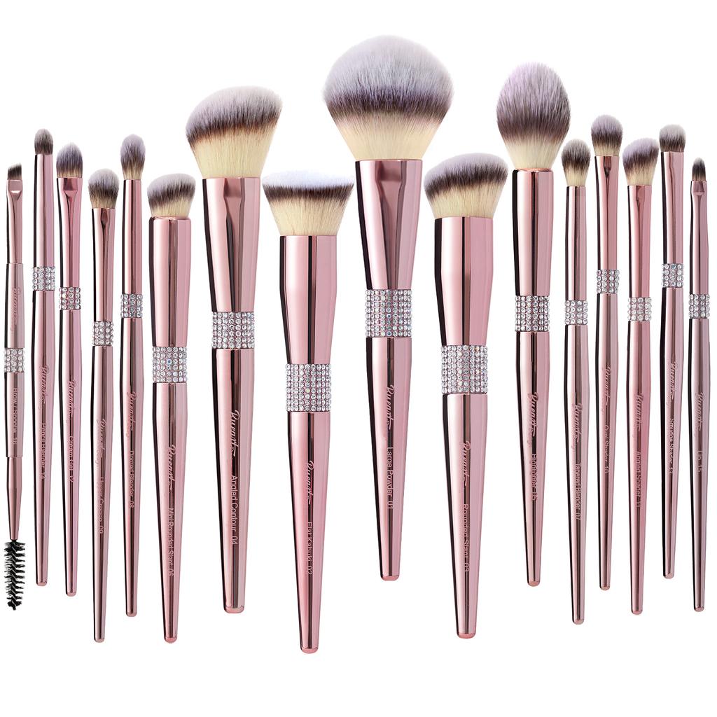 DailyQueen 30PCS High Quality GOAT Natural Hair PROFESSIONAL Pink White Black Makeup Brush Set Private Label Make Up Foundation