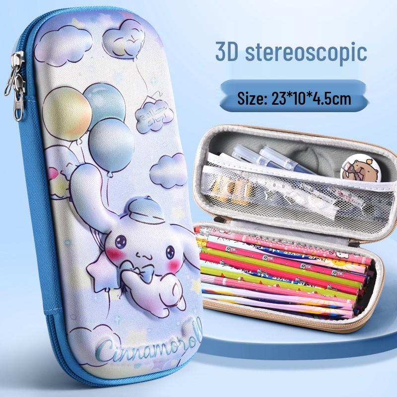 Large 3D Cartoon Pencil Case for Primary School Students