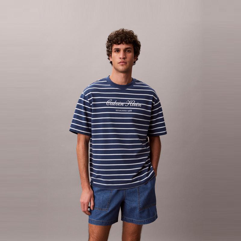 Calvin Klein Trendy Retro Cotton Linen Blend Drawstring Waist Sports Denim Shorts Men shorts 4LF762G