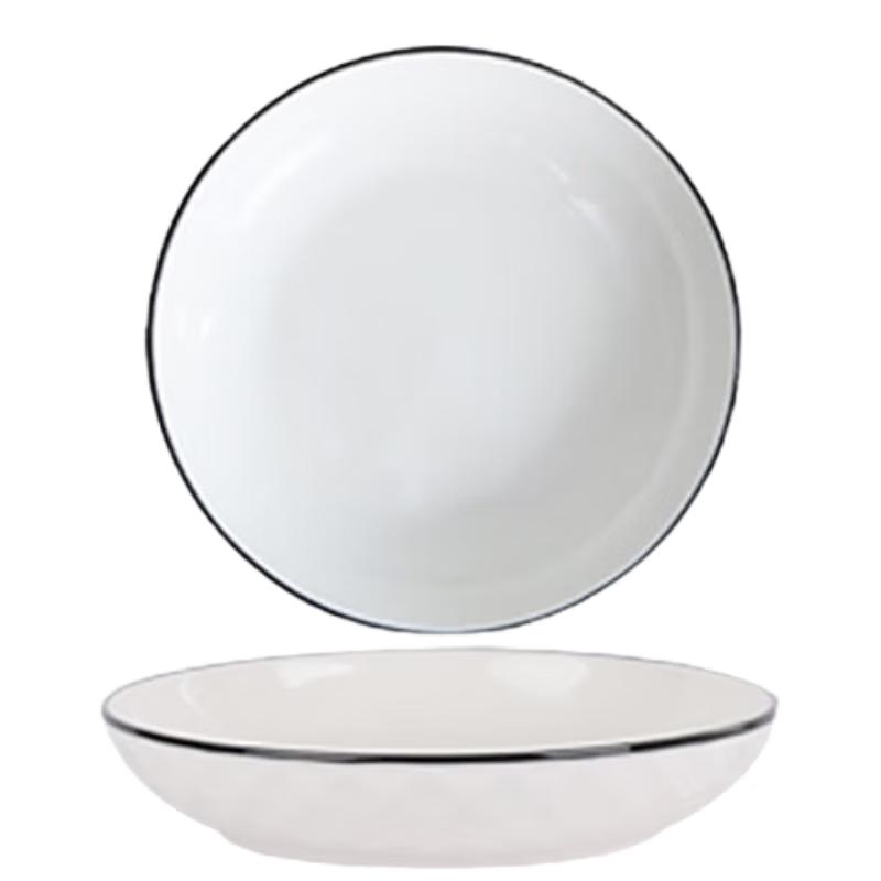 

WEIMINGNUO Japanese Style Black Line Ceramic Dinnerware