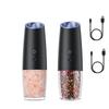 Gravity Electric Salt and Pepper Grinder Adjustable Coarseness Automatic Pepper Mill Grinder Shakers Grinder Machine for Kitchen