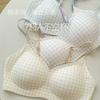 Square Grid Light and Breathable Soft Support Non-marking Gathering Breast Anti-sagging Bra Cover