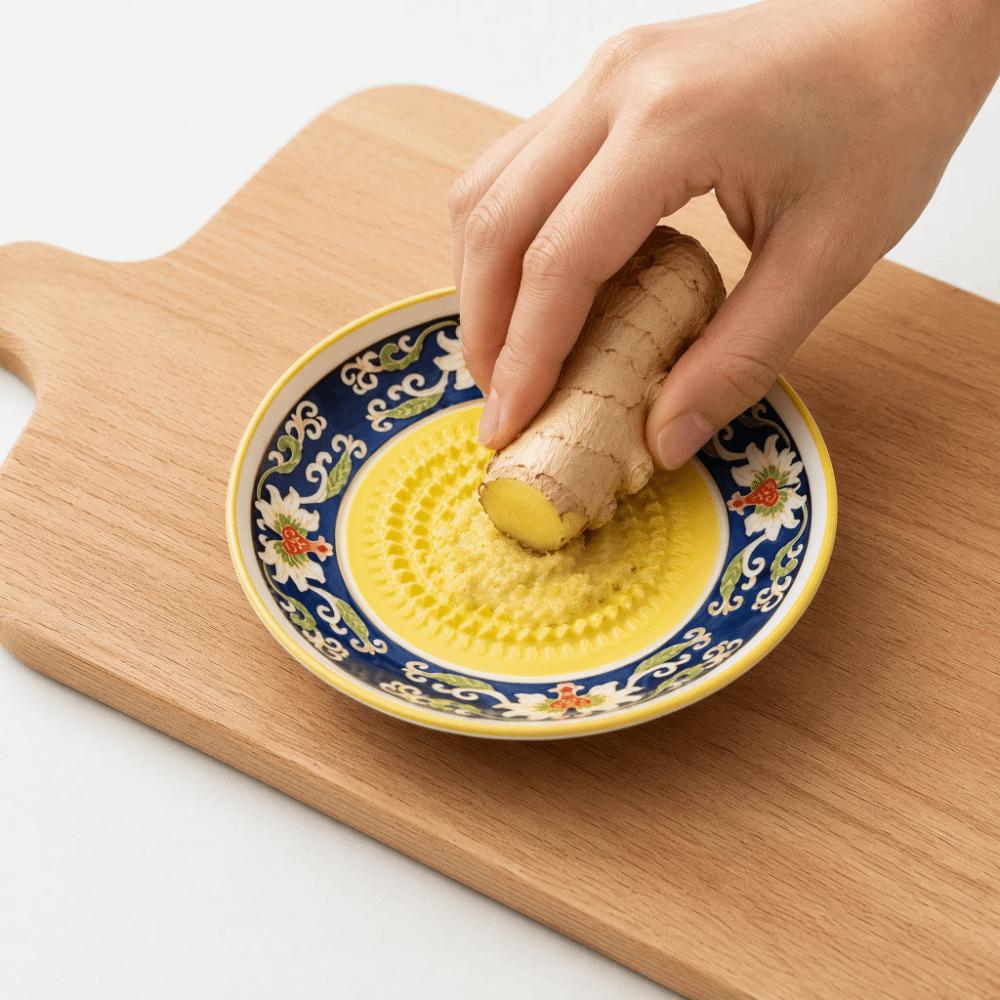 Textured Raised Ceramic Garlic Grater Manual Fruit Vegetable Puree Grinder Tomato Grating