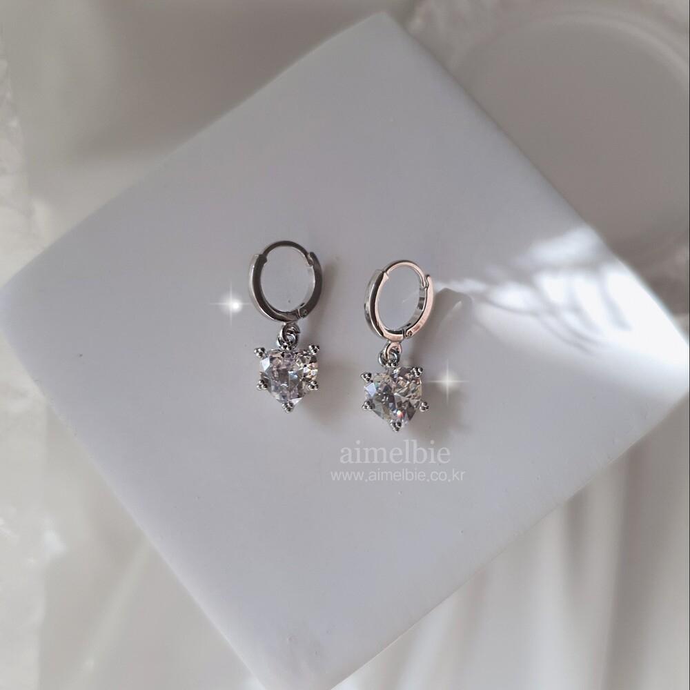 

Хаггис с кристаллами Aimelbie Dainty Heart, серебро