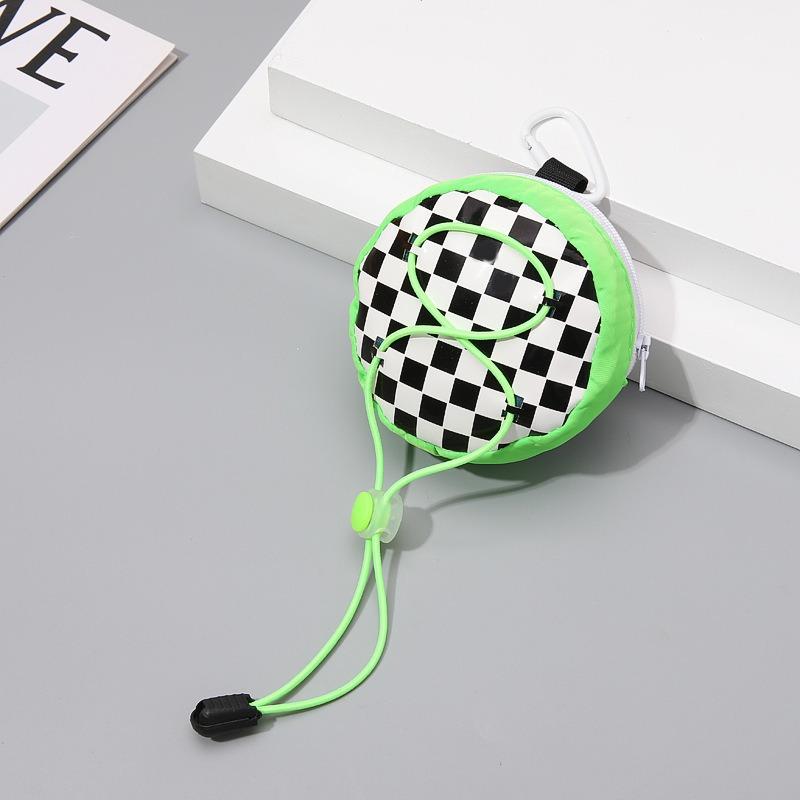 

шахматный шнурок кошелек для мелочи мини тренд сумка для хранения наушников подвеска для ключей кошелек для монет хип-хоп маленькая сумка универсальная