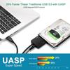For SATA 3 To USB 3.0 Cable Adapter 3.5 HDD 2.5 SSD Adaptor Fit for Windows 7/8/10/11, for Mac OS X, External Hard Disk Cord Adaptor