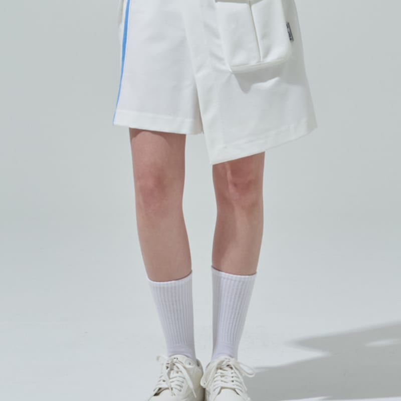 BLUDOT Blue Lettering Point Socks_WH