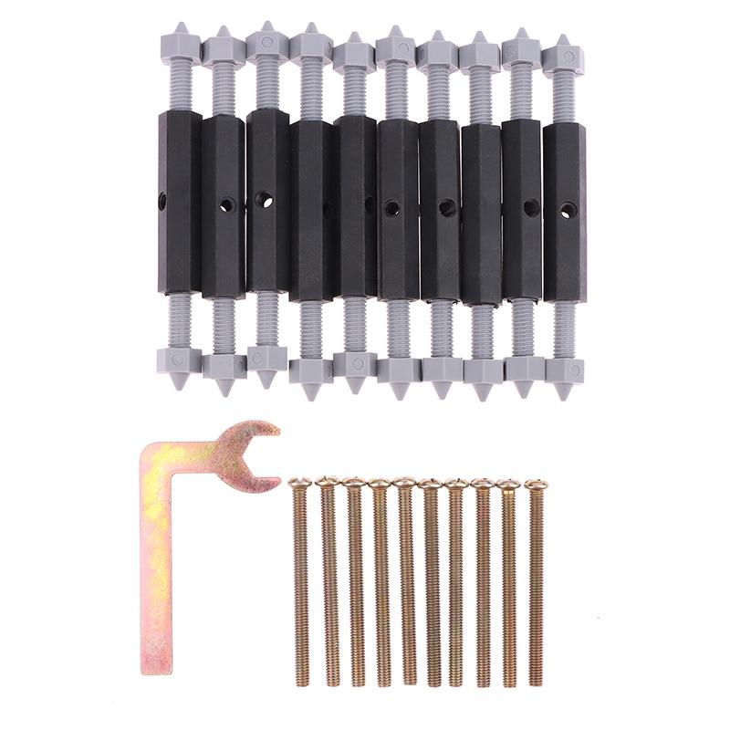 

10 Pcs Wall Switch Socket Cassette Repairer Adjustable Cassette Screws Support Rod With Wrench Electrical Accessories A1
