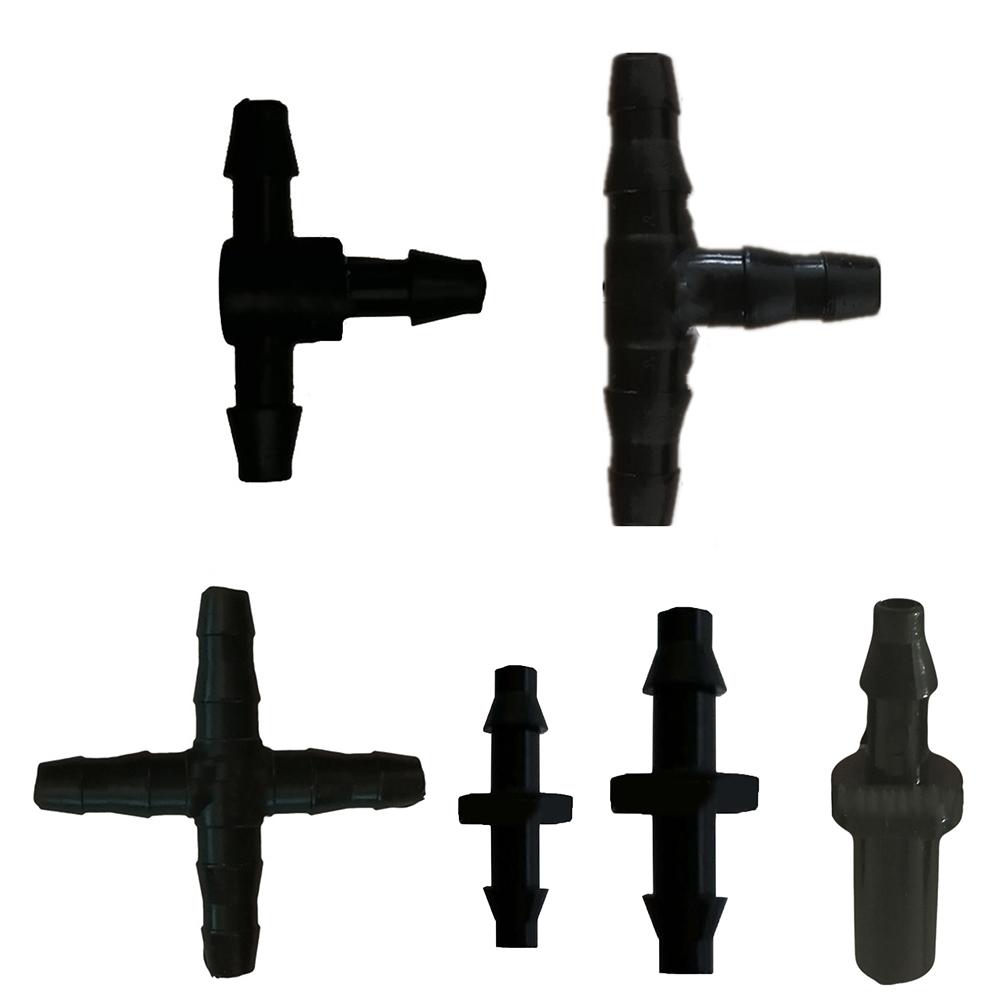 50x 4mm Irrigation Fitting Antelco Pipe Barbed Connector for Landscape Greenhouse and Rainwater Tank Irrigation
