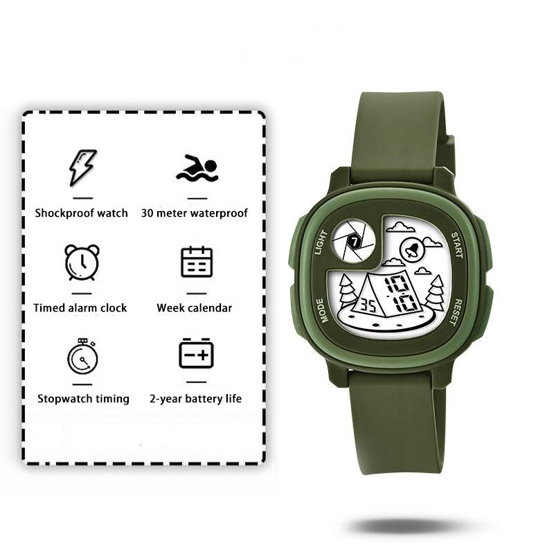 

UTHAI CE147 New Cartoon Pattern Children s Watch Leisure Sports Multi functional Boys and Girls Electronic Watch