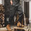Men's Retro Heavyweight Wide-Leg Overalls – Large, Loose-Fit Casual Pants for Autumn