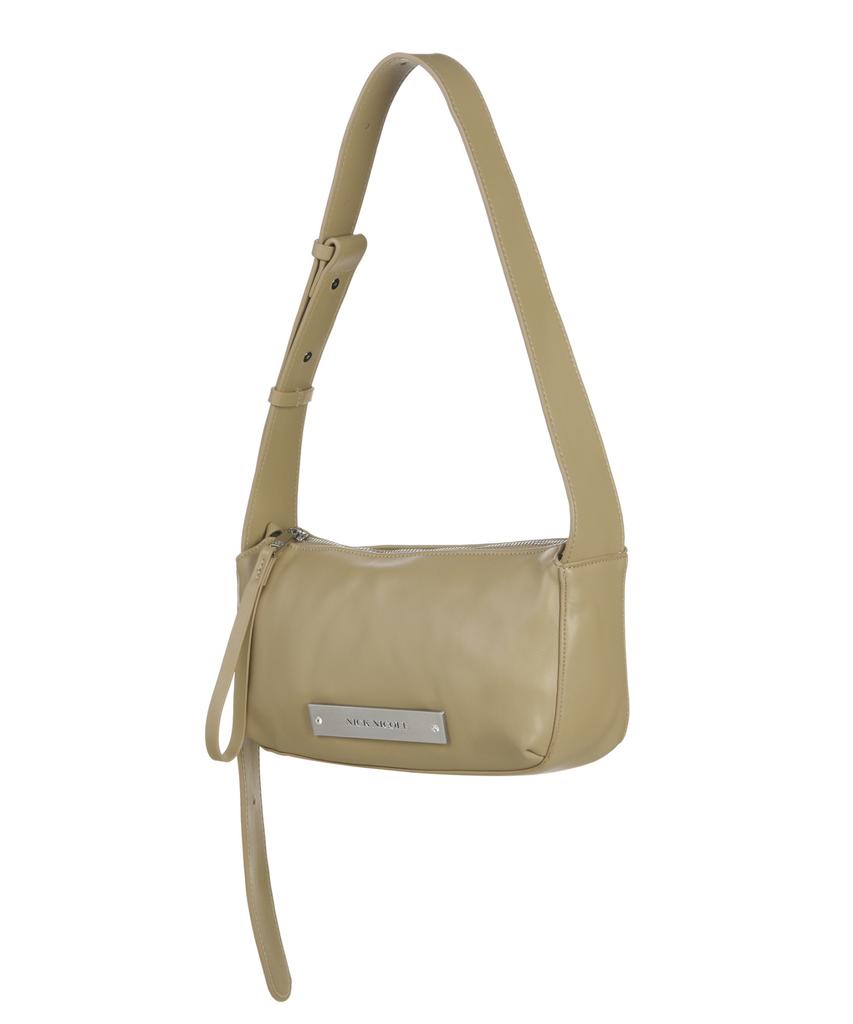 Nick&Nicole Crystal Pound Leather Bag_Butter