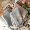 3PAIRS medium tube women's autumn and winter thick socks, warm and cold-proof, simple design in solid color, versatile for commuting!