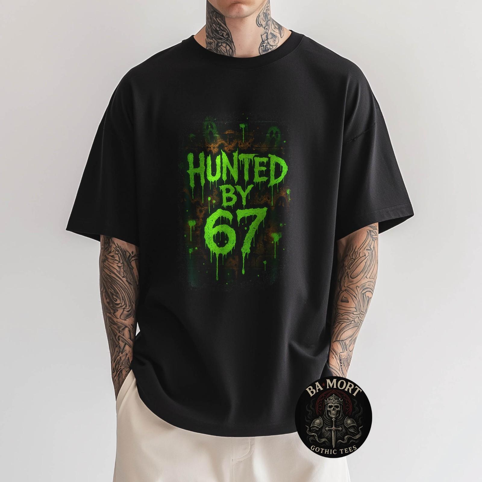 Hunted By 67 Horror Graffiti Design T-Shirt S разноцветный