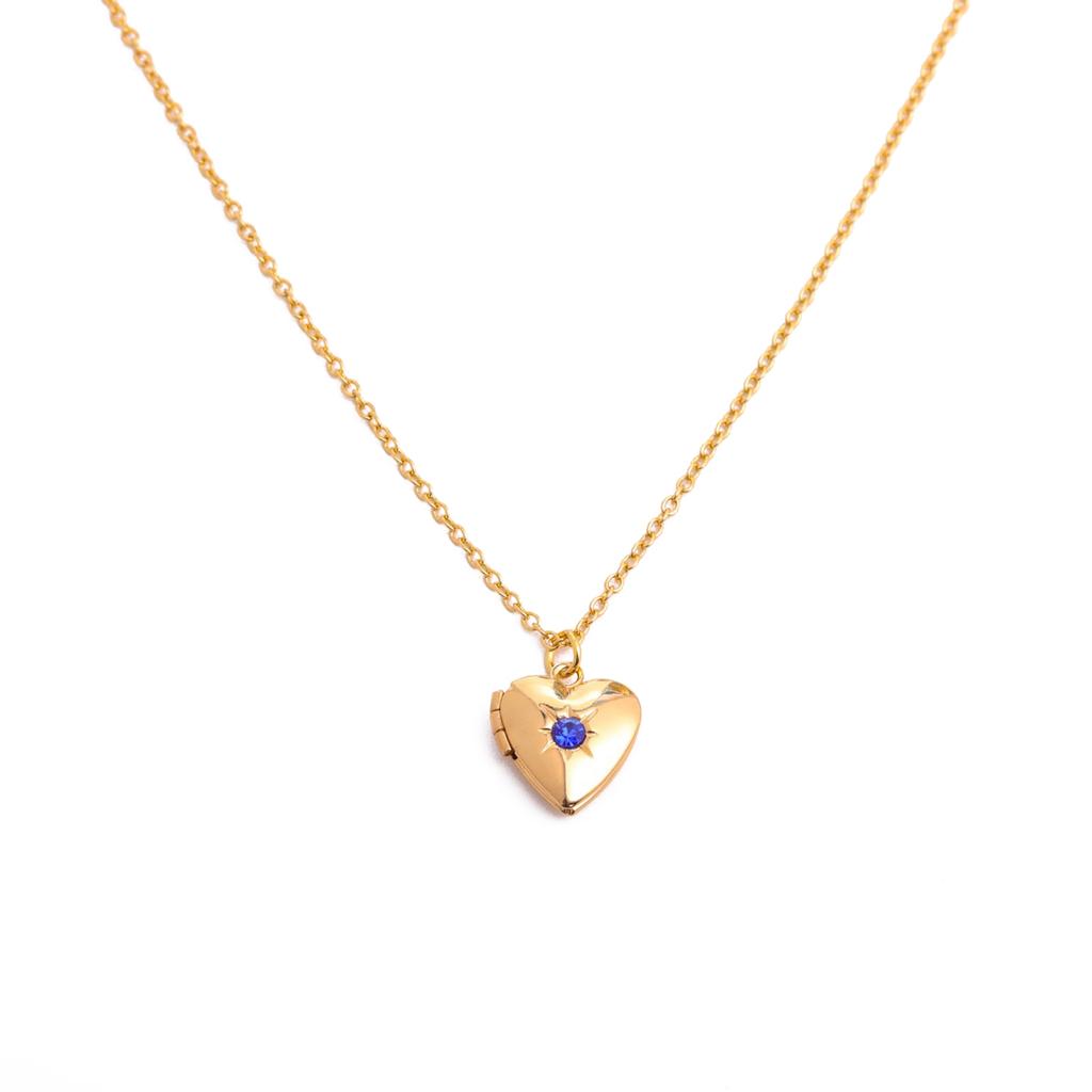 Elegant Heart Photo Locket Chain Necklace Multifuntional Metal Birthstone Jewelry Suitable for Decorating Outfits