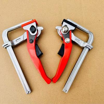 1/2PCS Liga de Aço Upgrade Quick Ratchet Track Saw Guia de Trilho Grampo para Mesa MFT e Sistema de Trilho Guia Grampo para Marcenaria