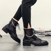 Summer Men Chelsea Boots Black and White Versatile Lace Up Business High Quality Formal Boots British Social Men Boots