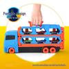 Transforming Toy Truck Car Model with Launching & Storage Features for Kids Aged 3-6