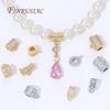 2 Pcs 18K Gold Plated Bails For Pendants,Bale Pendant Holder For Jewelry Accessories,Bead Separator,Jewelry Bail,Necklace Bails