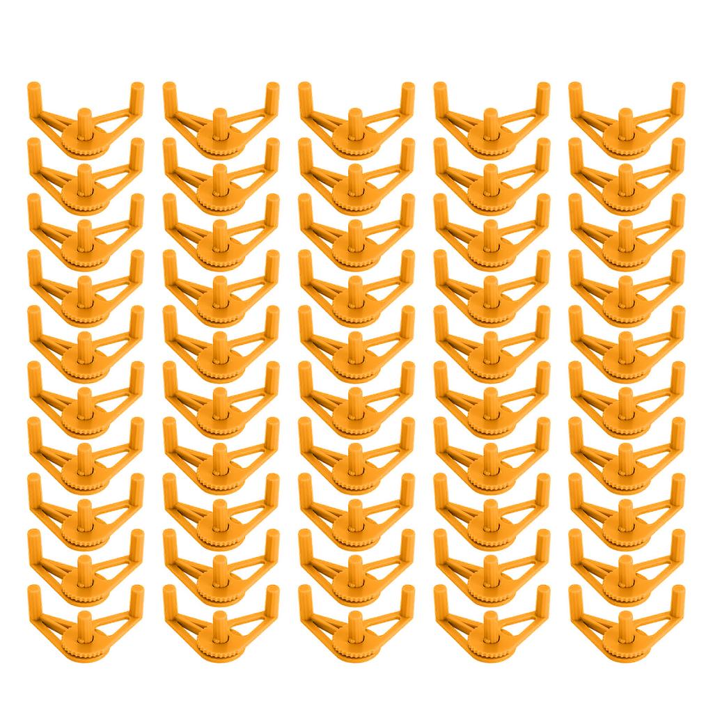 50 Packs Plant Support Clip Branch Reusable Adjustable Stem Trainer Clip for Vegetables Orange