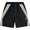 Li Ning Bad Five Comfortable Elastic Waistband Color Block Basketball Running Woven Sports Casual Shorts Men Shorts Black AKSU445-2