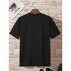 Adorable Little Yellow Duck Print Men'S T-Shirt, Loose Black Short-Sleeve Top with a Round Neck for Summer