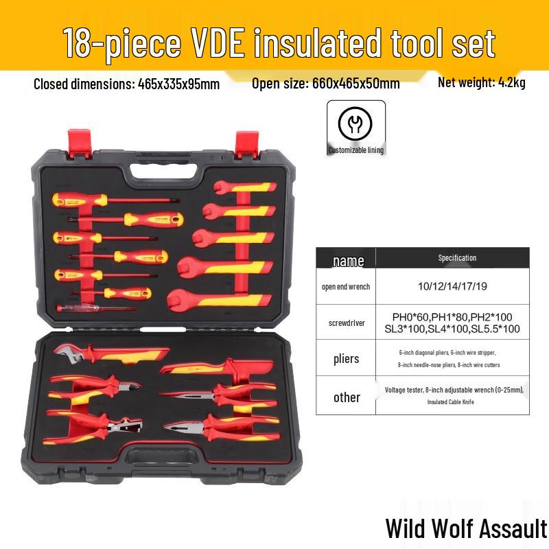 Wild Wolf Insulated Electrician Tool Set