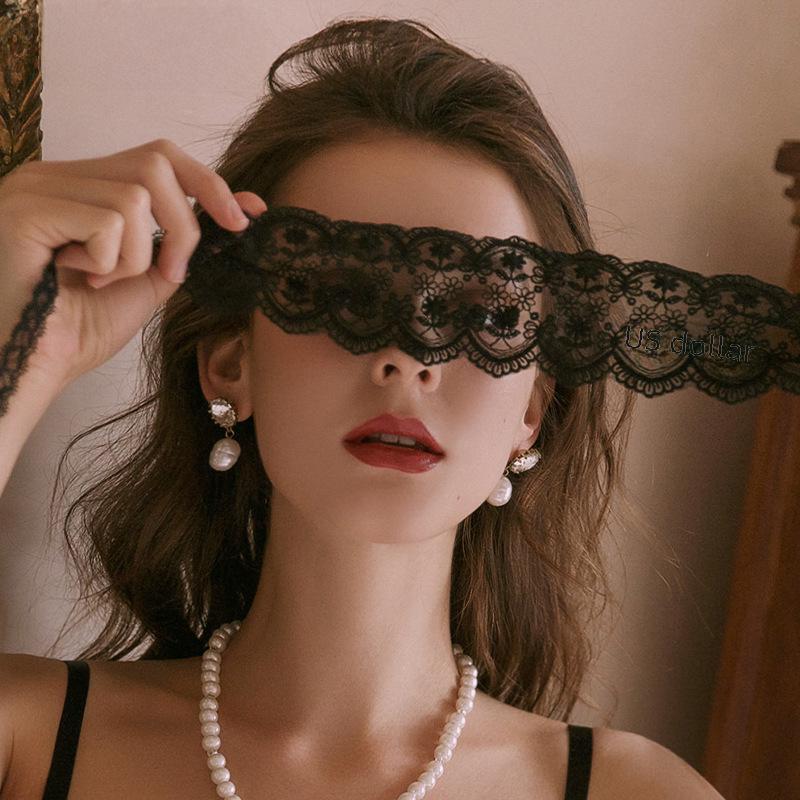 Manyan Sexy Lace Fairy Ribbon Eye Mask Lingerie Set 9878