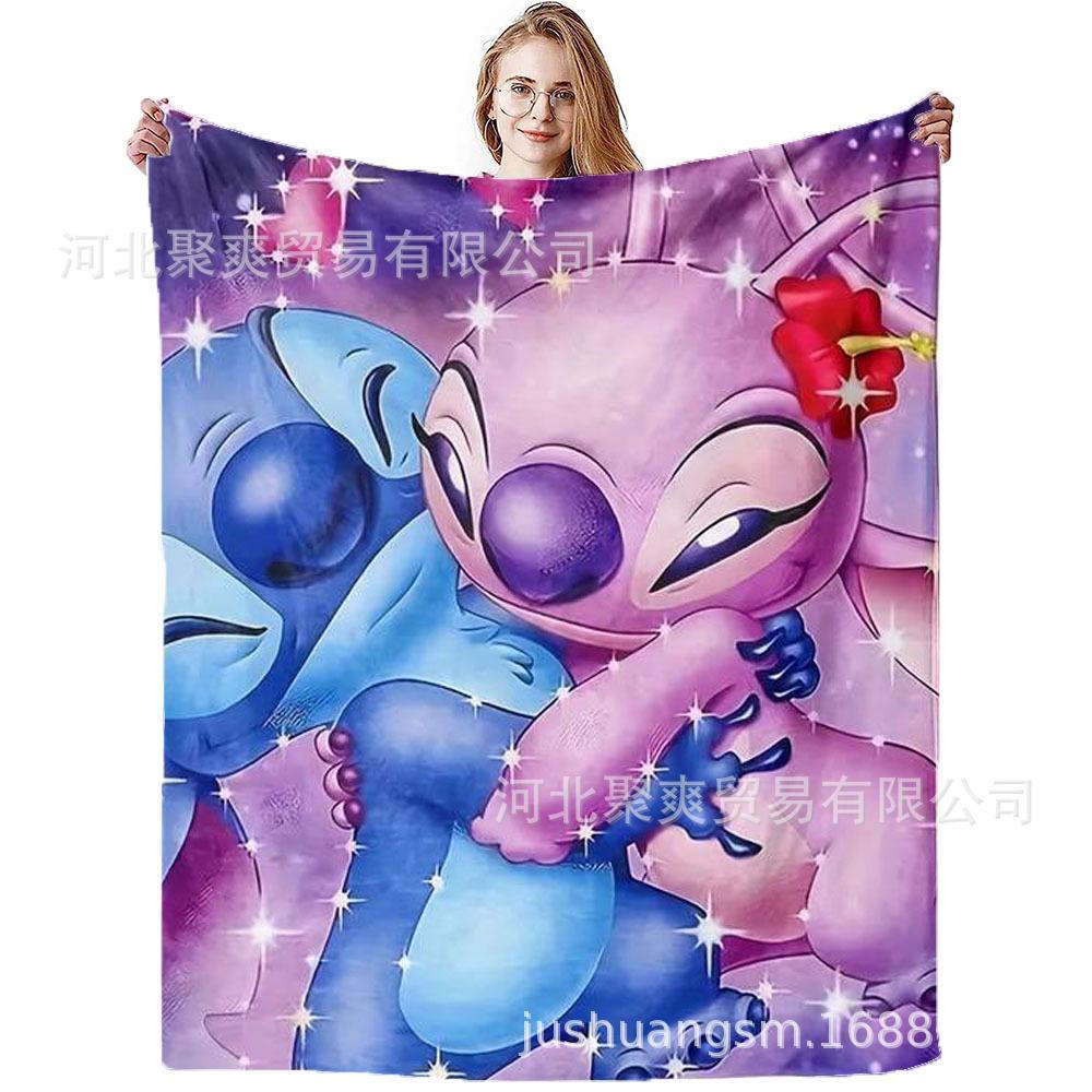 Stitch Flannel Blanket Star Baby Blanket Air Conditioning Blanket Nap Blanket Flannel Blanket Cross Border