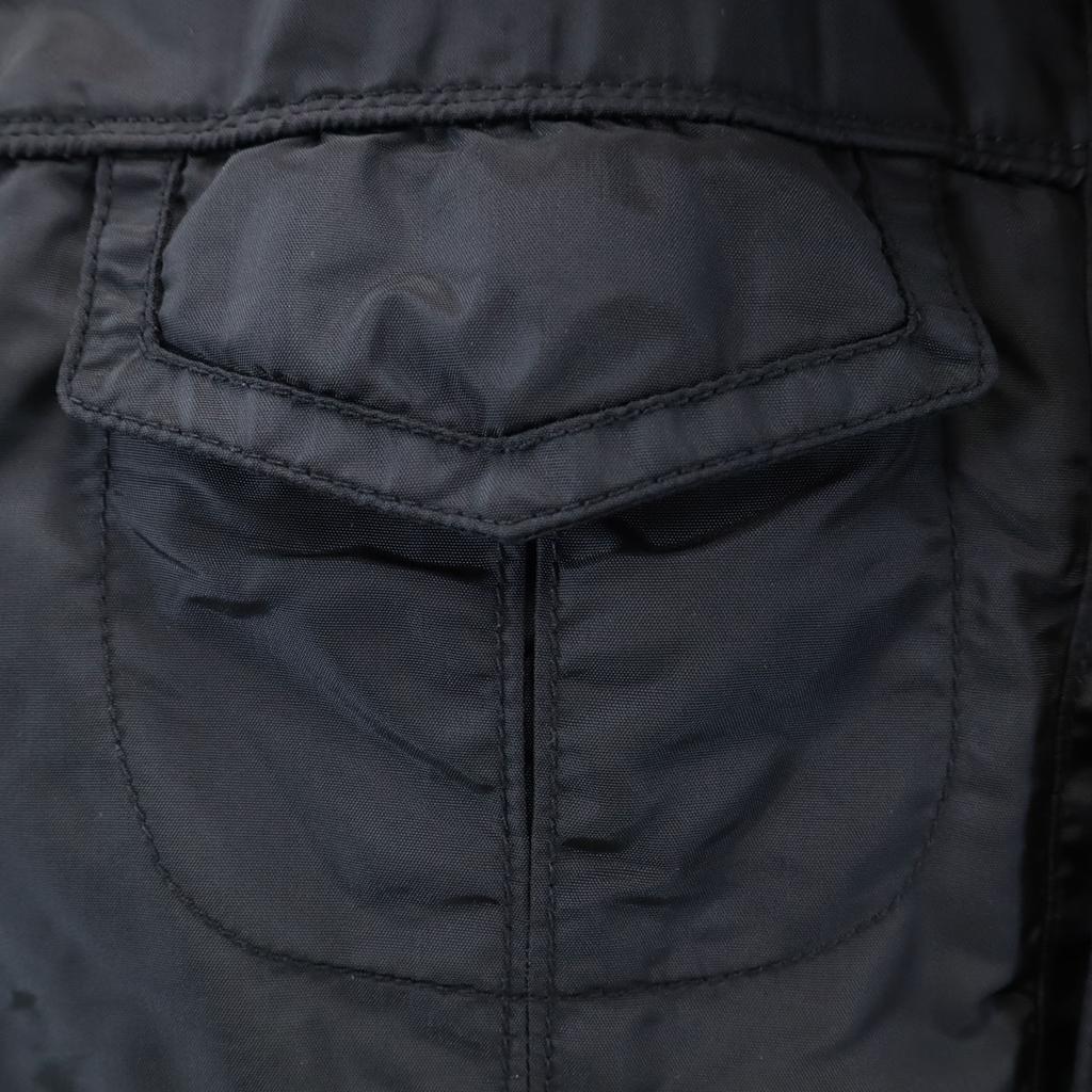 PEUTEREY Kurtka nylonowa z podwójnym zamkiem 48 czarna Bluza męska Używana