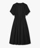 Bobeu Shirred Flare Long Dress_Black 7156337002