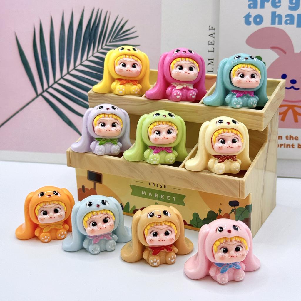 10 Stück/Set Wakuku Figurenspielzeug Mini-Figur Schreibtischdekoration Modell Ornamente Spielzeug Jungen Mädchen Weihnachtsgeschenke