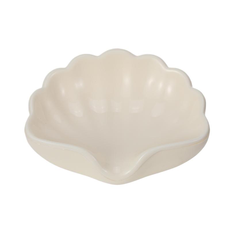 1pcs Creative Shell Shaped Soap Box, Household Bathroom Drain Rack, Light Luxury Bathroom Storage Artifact