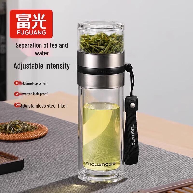 FUGUANG Platinum Tea Master Glass Infuser Bottle