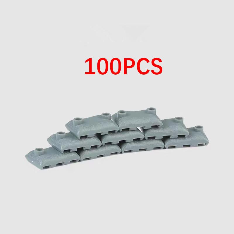 50/100PCS Military Sandbag DIY Army Scene Parts Compatible WW2 Soldiers Figures Weapon Building Blocks Toys for Children