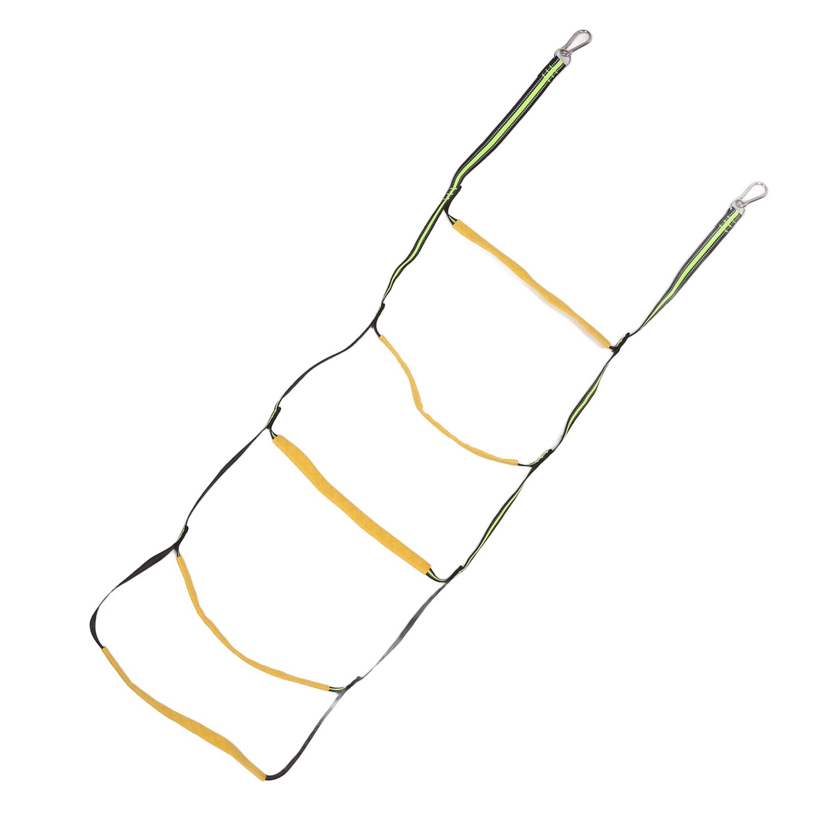 

Boat Rope Ladder Portable 5 Step Folding Marine Rope Ladder for Inflatable Boat Home Beauty Salon Swimming Pool