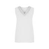 Damen Casual Ärmellose Tops Bequemes Sommeroberteil Mode V-Ausschnitt Spitze Top Atmungsaktiv Lockerer Schnitt Sommer Tanktops für den täglichen Gebrauch Urlaub Strand
