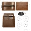 Interchangeable Circular Knitting Needle Tunisian Crochet Hook Set 3mm-10.0mm Carpet Crochet Hook Set with Storage Bag