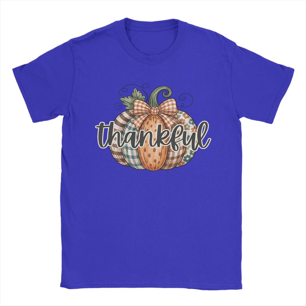 Men T-Shirts Thanksgiving Day Pumpkin Awesome Pure Cotton Tee Shirt Short Sleeve  T Shirt O Neck Clothing Gift Idea