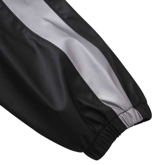Big M1 Mc.S.P Sauna Suit, Black x Silver, 1276-3340-1, Men's Sizes 3L, 4L, 5L, 6L, and 8L (5L)