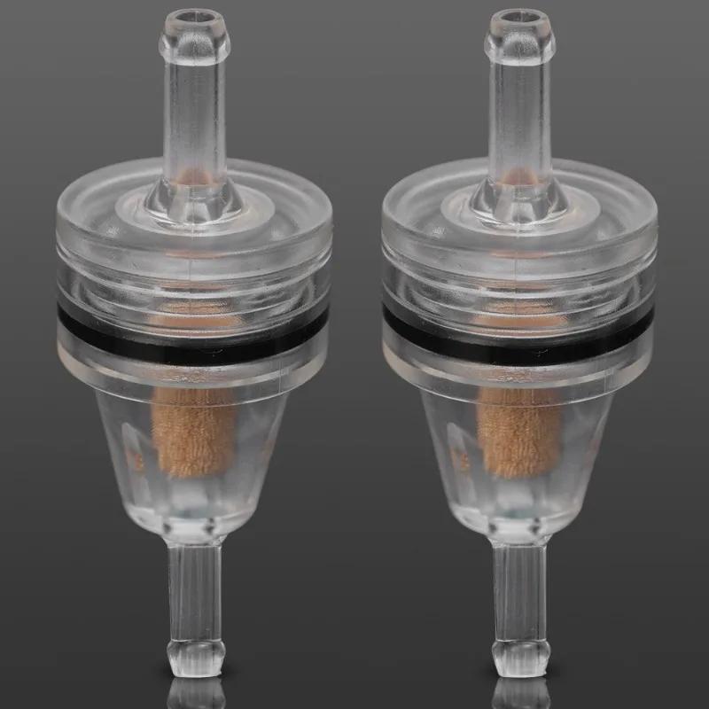 1-30pcs Universal Motorcycle Tuning Fuel Filter Inline Petrol Filter 6mm Copper Wick Transparent Filter Motorbike Accessories