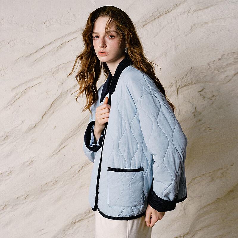 CHUYU Women's Quilted Corduroy Padded Jacket