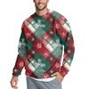 Men's Casual Fashion Printed Round Neck Pullover Sweatshirt