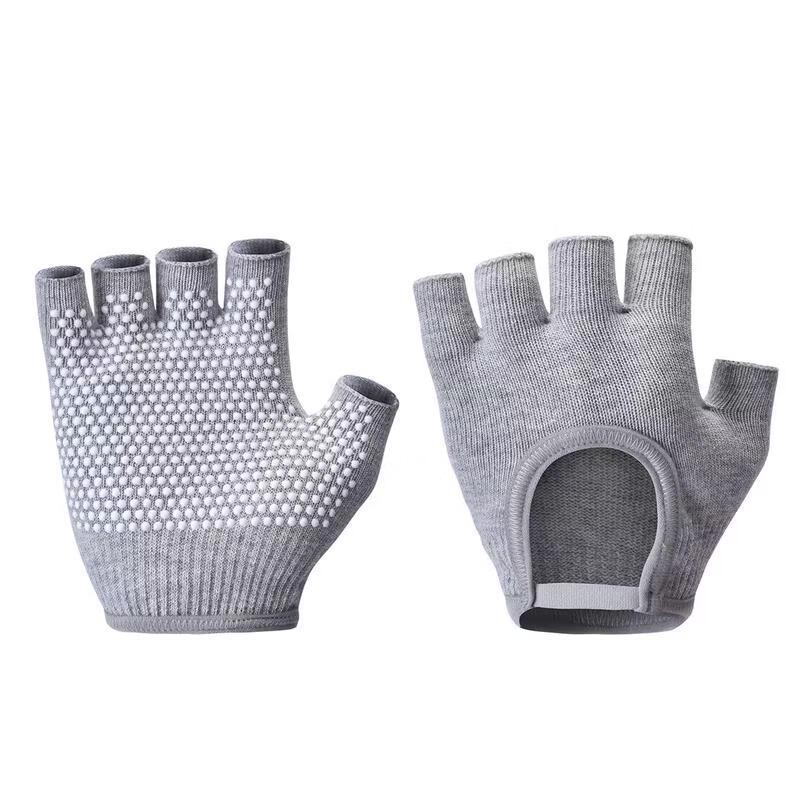 JINGRUIXIANG Women s Fingerless Anti-slip Yoga Gloves