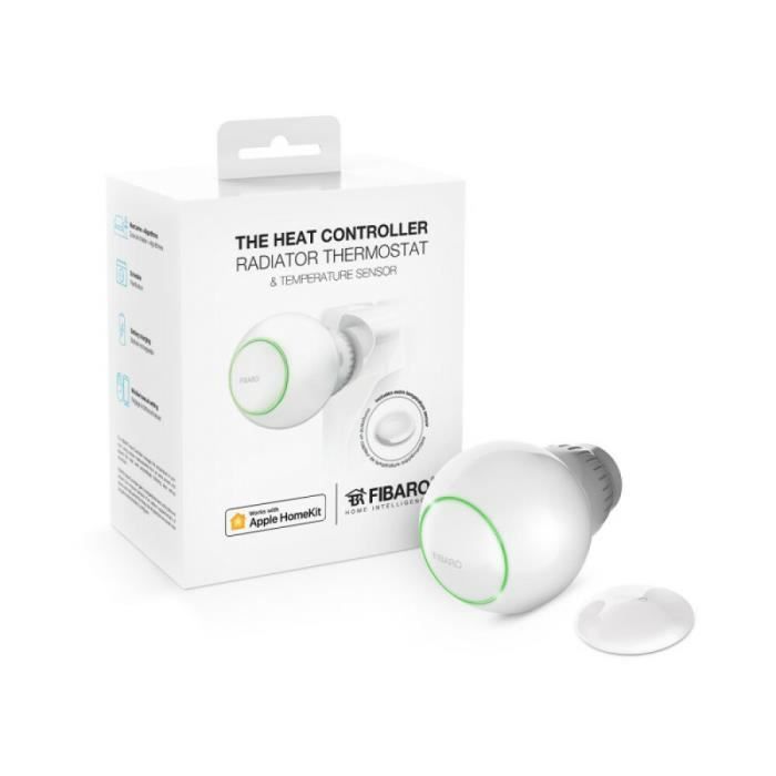 Pack tête thermostatique homekit et capteur de température - fibaro