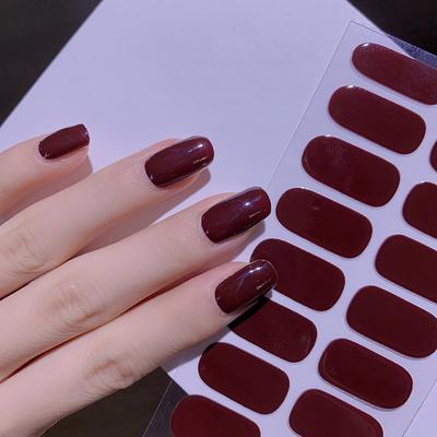 Nagelklistermärken Höst och vinter Enfärgade Nagelklistermärken Enkla vattentäta nagelklistermärken Fullfärgade Nailart-klistermärken
