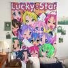 Lucky Star Comedy Anime Cartoon Tapestry Art Science Fiction Room Home Decor Wall Hanging Home Decor